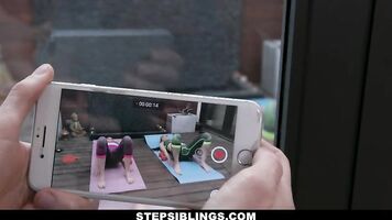 StepSiblings - Toned Yoga Babes Get Horny For Trainer's Cock