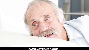 FamilyStrokes - Dad Almost Caught Me Fucking My Step-Bro