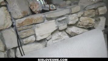 SisLovesMe - Big Tit Step-Sis Curious About My Cock