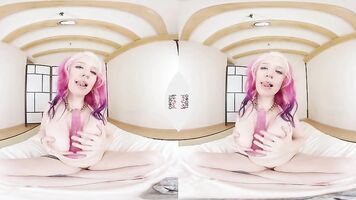 VIRTUAL TABOO - Stunning Proxy Plays with Long Pink Dildo