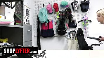 Shoplyfter - Tiny Blonde Babe With Juicy Ass Chanel Camryn Bends Over For Kinky Security Officer