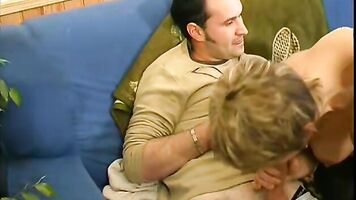 It's the hottest homemade family porn you'll ever see - daddy's getting oral sex from all of his daughters.